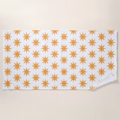 Happy Positive Magic Sun Pattern Beach Handtuch (Vorderseite)