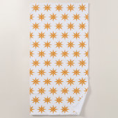 Happy Positive Magic Sun Pattern Beach Handtuch (Vorderseite)
