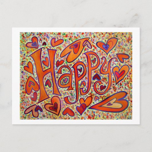 Happy Postcard Postkarte (Vorderseite)