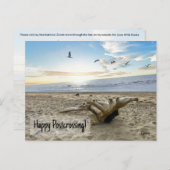 Happy Postcross Beach - Postcard Postkarte (Vorne/Hinten)