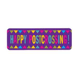 Happy Postcross in Helle Farben Verschönerung