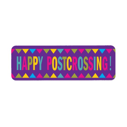 Happy Postcross in Helle Farben Verschönerung (Vorne)