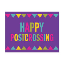 Happy Postcross in hellen Farben
