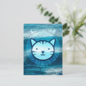 Happy Postcross Kitty Postkarte (Stehend Vorderseite)