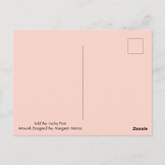 Happy Postcross Tiere Postkarte (Rückseite)