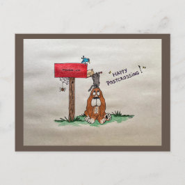 Happy Postcross Tiere Postkarte