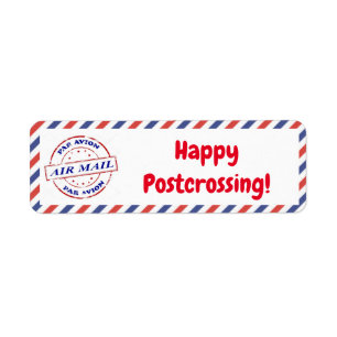 Happy-Postcrossing-Etiketten