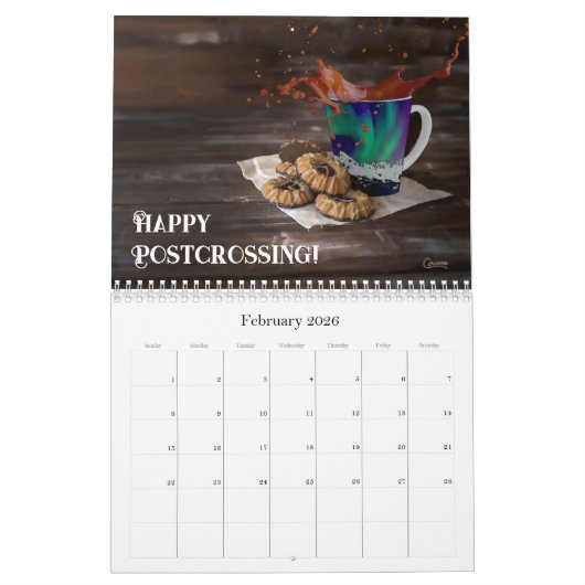 Happy Postcrossing - Mittelalter Kalender (Feb 2026)