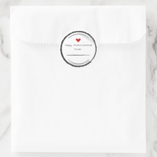 Happy Postcrossing postcard stickers (Tasche)