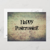Happy Postcrossing Postkarte (Vorne/Hinten)