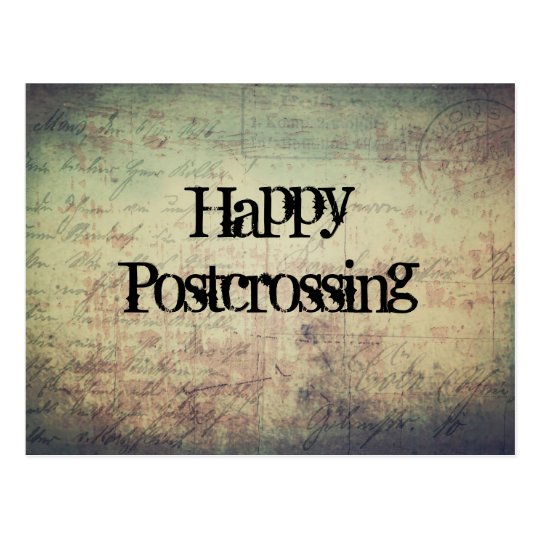 Happy Postcrossing Postkarte