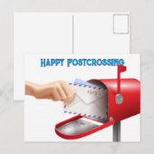 Happy Postcrossing Postkarte (Vorne/Hinten)
