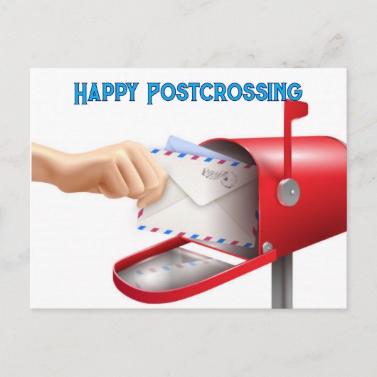 Happy Postcrossing Postkarte (Vorderseite)