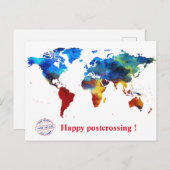 Happy postcrossing! postkarte (Vorne/Hinten)
