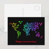 Happy postcrossing! postkarte (Vorne/Hinten)