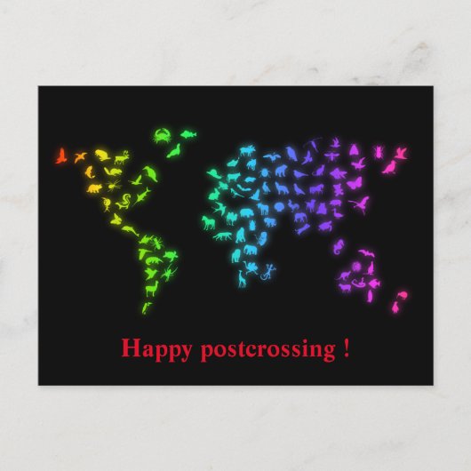 Happy postcrossing! postkarte (Vorderseite)