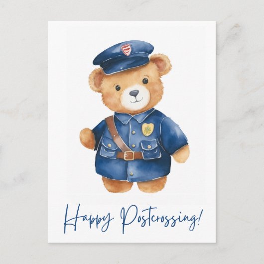 Happy Postcrossing Postkarte (Vorderseite)