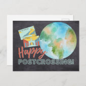 Happy Postcrossing Postkarte (Vorne/Hinten)