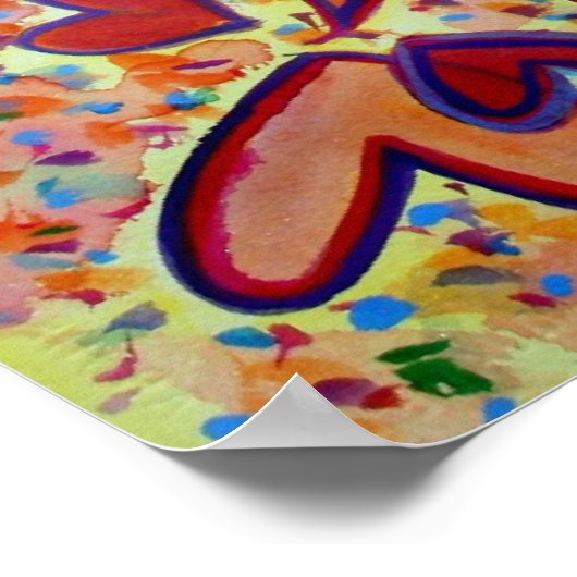 Happy Poster Print (Ecke)