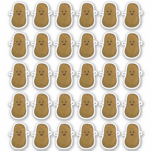Happy Potato Aufkleber (Vorderseite)