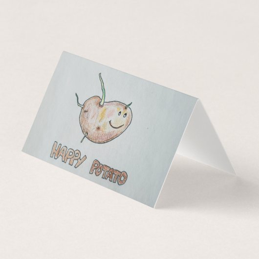 Happy Potato Folded Card (Vorderseite)