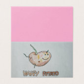 Happy Potato Folded Card (Außenseite Aufgefaltet)