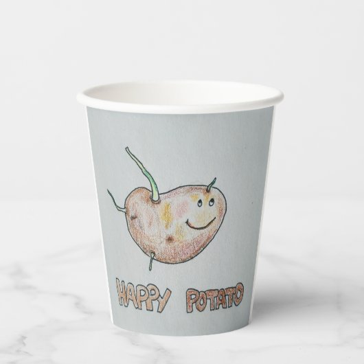Happy Potato Paper Cup Pappbecher (Vorderseite)