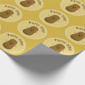 Happy Potato Party Time Geschenkpapier (Ecke)