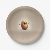Happy Potato Party Time Pappteller (Vorderseite)