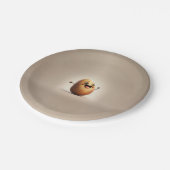 Happy Potato Party Time Pappteller (Schrägansicht)