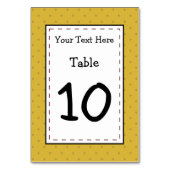 Happy Potato Party Time Tischnummer (Vorderseite)