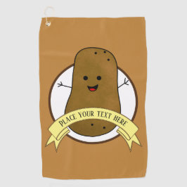 Happy Potato Personalisiert Golfhandtuch