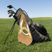 Happy Potato Personalisiert Golfhandtuch (Gras)