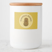 Happy Potato Personalisiert Lebensmitteletikett (Vorderseite)