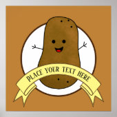Happy Potato Personalisiert Poster (Vorne)