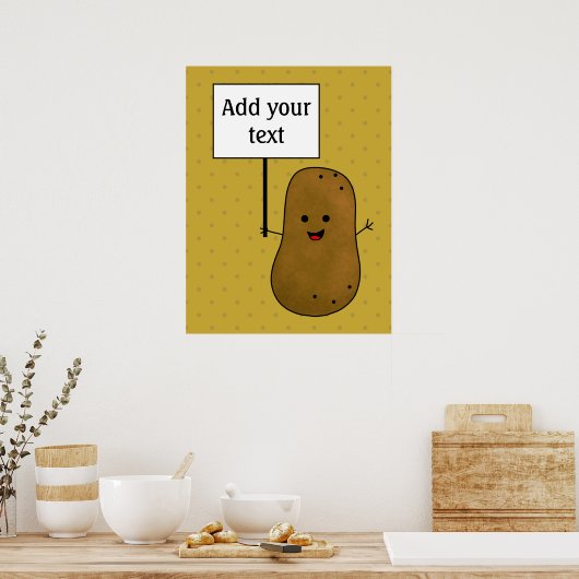 Happy Potato Poster (Küche)