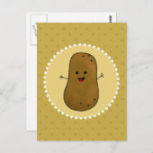 Happy Potato Postkarte (Vorne/Hinten)