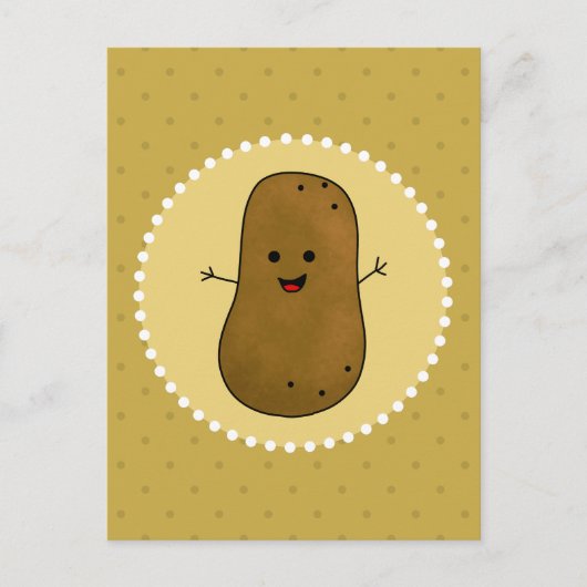 Happy Potato Postkarte (Vorderseite)