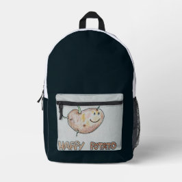 Happy Potato Print Cut Sew Bag Bedruckter Rucksack