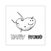 Happy Potato Wood Art Briefmarke Gummistempel (Prägung)