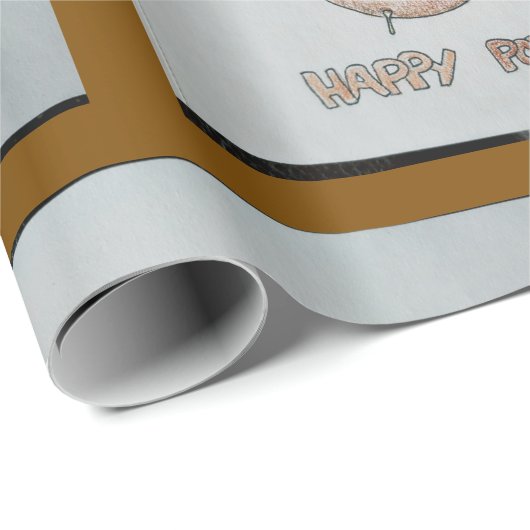 Happy Potato Wrapping Paper Geschenkpapier (Rolleneckpunkt)