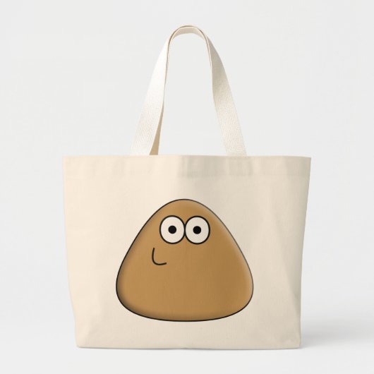 Happy Pou - Handtasche Jumbo Stoffbeutel (Vorne)