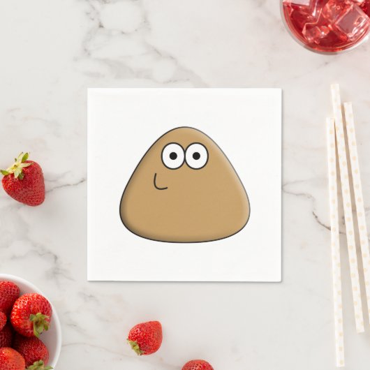 Happy Pou - Napkin Serviette (Beispiel)