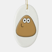 Happy Pou - Oval Ornament (Rechts)