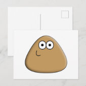 Happy Pou - Postcard Postkarte (Vorne/Hinten)