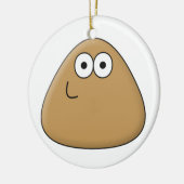 Happy Pou - Rundschmuck Keramikornament (Links)