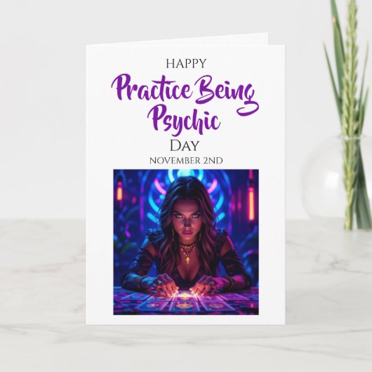 Happy Practice being Psychic Day! Nov 2nd Karte (Vorderseite)