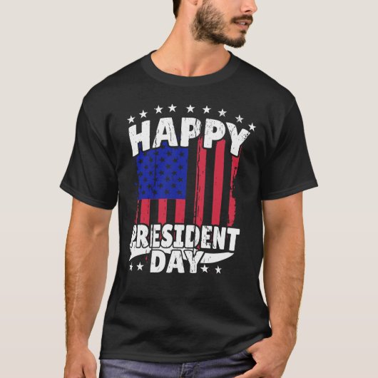 Happy President Day T-Shirt (Vorderseite)