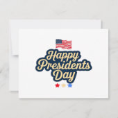 Happy Presidents Day Classic Save The Date (Rückseite)