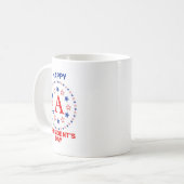 Happy President's day custom monogram Kaffeetasse (Vorderseite Links)